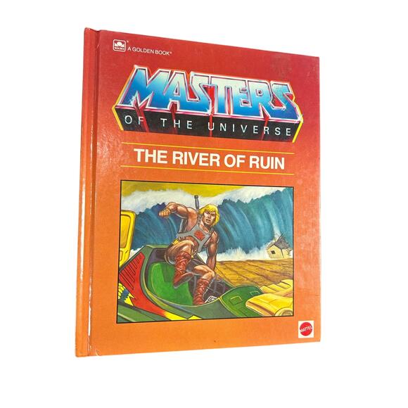 1984- Childrens Book- Yellow Orange- Masters of the Universe The River of Run - Picture 1 of 4